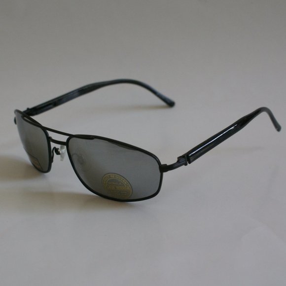 NWT TrueVintage Classic double bridge navigator style w/silver mirror sunglasses - Picture 8 of 9